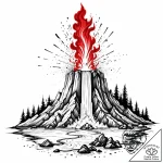 Tattoo sketch a geyser erupting with controll… – style Jaeger Mini – tattoo sketch (24.12.2025 05:17)