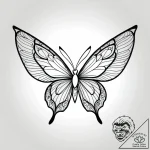 Tattoo design a butterfly whose wings are mad… – style Jagger Old – tattoo sketch (24.12.2025 08:16)