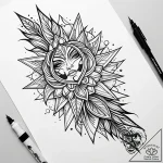 V, tattoo flash sheet design, aesthetically p… – style Jaeger Simple – tattoo sketch (24.12.2025 10:17)