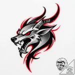 K, tattoo drawing outline, on a clean white p… – style Flux Inscriptions – tattoo sketch (24.12.2025 11:17)