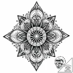 Diatom (microscopic algae) with impossibly in… – style Jaeger Mini – tattoo sketch (24.12.2025 11:57)