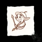 планета сокровищ (treasure planet, 2002), tat… – style Flux Inscriptions – tattoo sketch (24.12.2025 21:57)