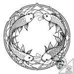 Tattoo design a pair of koi fish swimming in… – style Jaeger Mini – tattoo sketch (25.12.2025 02:36)
