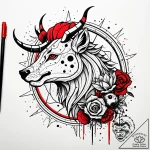Tattoo sketch a zodiac animal in sketch style… – style Jaeger Simple – tattoo sketch (25.12.2025 11:36)