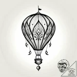 Tattoo sketch a balloon floating with a small… – style Jagger Old – tattoo sketch (25.12.2025 12:17)