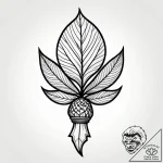 Oak leaf and acorn, symbolizing strength from… – style Jagger Old – tattoo sketch (25.12.2025 13:36)