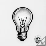 A macro photograph of the filament inside a g… – style Flux Inscriptions – tattoo sketch (25.12.2025 13:57)