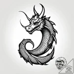 круассан, tattoo flash sheet design, on a cle… – style Jagger Old – tattoo sketch (25.12.2025 14:57)