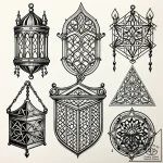 Portcullis bound in iron chains, tattoo flash… – style Jaeger Simple – tattoo sketch (25.12.2025 19:37)