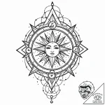 Tattoo sketch a zodiac symbol appearing as a… – style Jaeger Mini – tattoo sketch (26.12.2025 01:16)