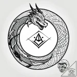 59. tattoo design: a “mir” rune integrated in… – style Jagger Old – tattoo sketch (26.12.2025 04:16)