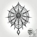 Tattoo design a delicate, intricate spiderweb… – style Jagger Old – tattoo sketch (26.12.2025 05:37)