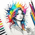 Tattoo design an abstract representation of q… – style Jaeger Simple – tattoo sketch (26.12.2025 10:17)