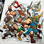 Tattoo sketch, asterix and vikings battle sce… – style Jaeger Simple – tattoo sketch (26.12.2025 12:37)