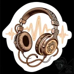 Tat tattoo sketch, dj’s headphones with glowi… – style Flux Inscriptions – tattoo sketch (26.12.2025 14:57)