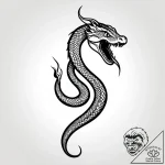 Nebula serpent devouring celestial flame, tat… – style Jagger Old – tattoo sketch (26.12.2025 18:37)