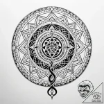 X-ray serpent weaving through bone, tattoo dr… – style Jaeger Simple – tattoo sketch (26.12.2025 21:57)