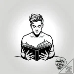 Tat tattoo sketch, the boy with open book and… – style Jagger Old – tattoo sketch (26.12.2025 23:57)