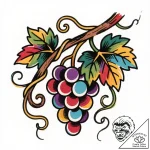 Tat tattoo sketch, grapevine with curling ten… – style Flux Inscriptions – tattoo sketch (27.12.2025 00:17)
