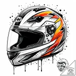 Tattoo sketch, shank with racing helmet and f… – style Jaeger Mini – tattoo sketch (27.12.2025 00:57)