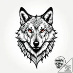 Tattoo sketch, wolf head formed by intricate… – style Jagger Old – tattoo sketch (27.12.2025 01:17)