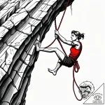 Tat tattoo sketch, rock climber hanging on sh… – style Jaeger Simple – tattoo sketch (27.12.2025 03:16)