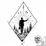 Tat tattoo sketch, manager silhouette with as… – style Jaeger Mini – tattoo sketch (28.12.2025 07:17)