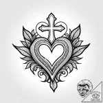 Tattoo sketch a subtle negative space heart i… – style Jagger Old – tattoo sketch (28.12.2025 10:17)