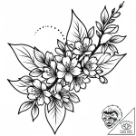 Tattoo sketch a branch of cherry blossoms, sy… – style Jaeger Mini – tattoo sketch (28.12.2025 12:36)