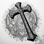 Tattoo design: a svarozhich combined with the… – style Jaeger Simple – tattoo sketch (28.12.2025 13:18)