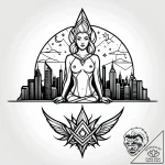 Tat tattoo sketch, manager standing on skyscr… – style Jagger Old – tattoo sketch (28.12.2025 22:56)