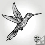 Tattoo design a small, elegant hummingbird ho… – style Jagger Old – tattoo sketch (29.12.2025 01:36)