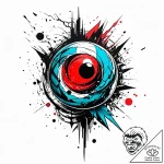 Orb spiraling through shattered rift, artisti… – style Jaeger Simple – tattoo sketch (29.12.2025 02:16)