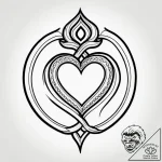 Tattoo sketch a heart with a subtle knot or b… – style Jagger Old – tattoo sketch (29.12.2025 09:37)
