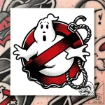 A ghostbusters ghost trap, concept art for ta… – style Flux Inscriptions – tattoo sketch (29.12.2025 12:37)