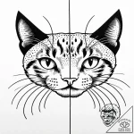 Tattoo design two halves of a simple animal d… – style Jaeger Mini – tattoo sketch (29.12.2025 13:16)