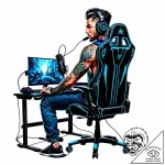 р“рµр№рјрµсђ-рїсђрѕс„рµсѓсѓрёрѕрѕр°р» – style Jaeger Mini – tattoo sketch (29.12.2025 15:56)