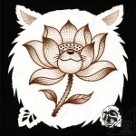 Tattoo sketch, oogway with lotus flower, spir… – style Flux Inscriptions – tattoo sketch (29.12.2025 17:57)