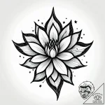 Tat tattoo sketch, whimsical oversized flower… – style Jagger Old – tattoo sketch (29.12.2025 18:56)