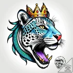 Jaguar serpent crowned with stars, artistic t… – style Jagger Old – tattoo sketch (29.12.2025 21:16)