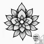 Tat tattoo sketch, minimalist geometric flowe… – style Jagger Old – tattoo sketch (30.12.2025 02:37)