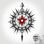 Tattoo sketch a zodiac glyph with a light, ai… – style Jagger Old – tattoo sketch (30.12.2025 03:57)