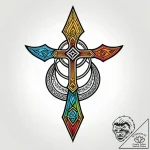 140. tattoo sketch: “ud” rune surrounded by s… – style Jagger Old – tattoo sketch (30.12.2025 06:36)