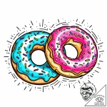 Tattoo sketch two halves of a stylized donut…. – style Jaeger Mini – tattoo sketch (30.12.2025 08:56)