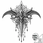 Umbra talon gripping bone relic, ink illustra… – style Jaeger Mini – tattoo sketch (30.12.2025 11:37)