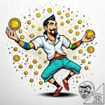Tattoo sketch, tulio juggling gold coins, hum… – style Jaeger Simple – tattoo sketch (30.12.2025 15:16)