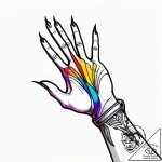 Tattoo sketch, no-face reaching out hand, eer… – style Jagger Old – tattoo sketch (30.12.2025 15:56)