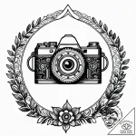 Tat tattoo sketch, vintage camera with floral… – style Jagger Old – tattoo sketch (30.12.2025 21:17)