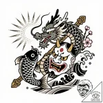 Tattoo sketch a “legendary” item icon with a… – style Flux Inscriptions – tattoo sketch (30.12.2025 21:37)