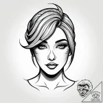 Tattoo sketch, lucy wilde with playful wink,… – style Jagger Old – tattoo sketch (01.01.2026 22:16)